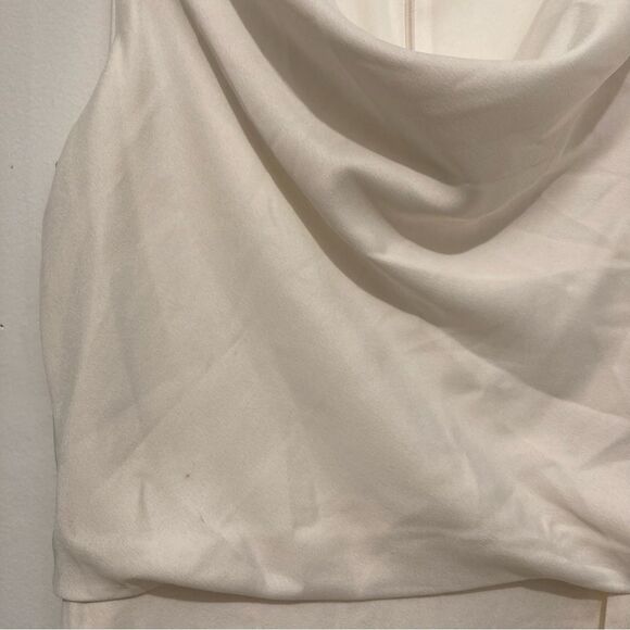 Melonie T Ivory Dress Women’s Size 8 Cowl Neck Flowy Silky Elegant NWT - Picture 13 of 15